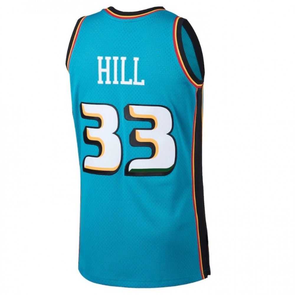 Men's Detroit Pistons Grant Hill #33 Throwback Blue 98-99 Hardwood Classics Swingman Jersey-Pro Kit Vault | Brand New 26/27 Sports Jerseys